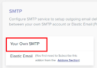 your own smtp